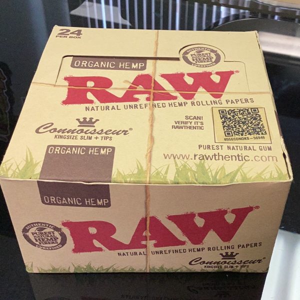 Raw Organic Hemp King Size Slim and Tips